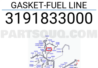 Hyundai / KIA 3191833000 GASKET-FUEL LINE