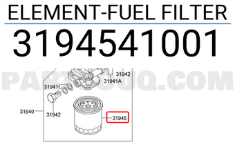 Hyundai / KIA 3194541001 ELEMENT-FUEL FILTER