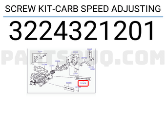 Hyundai / KIA 3224321201 SCREW KIT-CARB SPEED ADJUSTING