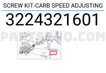 Hyundai / KIA 3224321601 SCREW KIT-CARB SPEED ADJUSTING