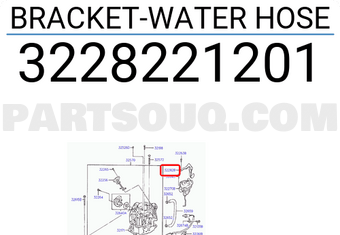 Hyundai / KIA 3228221201 BRACKET-WATER HOSE