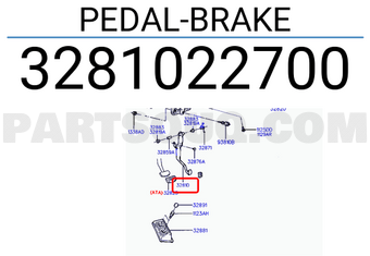 Hyundai / KIA 3281022700 PEDAL-BRAKE