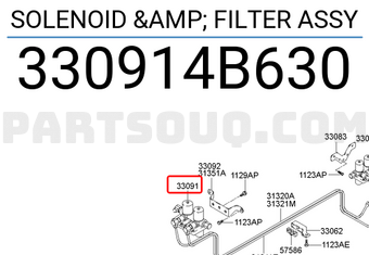 Hyundai / KIA 330914B630 SOLENOID & FILTER ASSY
