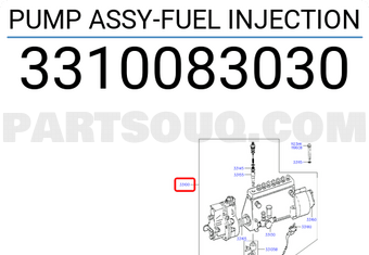 Hyundai / KIA 3310083030 PUMP ASSY-FUEL INJECTION