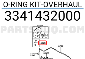 Hyundai / KIA 3341432000 O-RING KIT-OVERHAUL