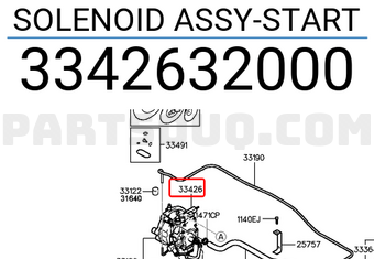 Hyundai / KIA 3342632000 SOLENOID ASSY-START