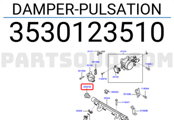 Hyundai / KIA 3530123510 DAMPER-PULSATION