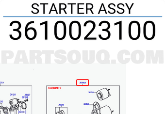 Hyundai / KIA 3610023100 STARTER ASSY