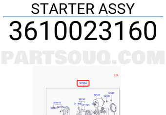 Hyundai / KIA 3610023160 STARTER ASSY