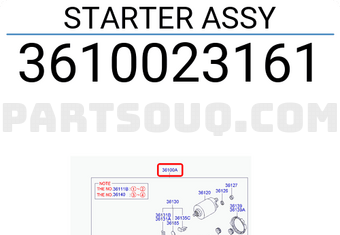 Hyundai / KIA 3610023161 STARTER ASSY