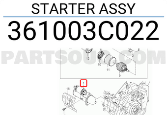 Hyundai / KIA 361003C022 STARTER ASSY