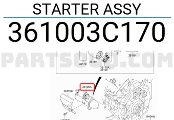 Hyundai / KIA 361003C170 STARTER ASSY