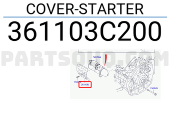 Hyundai / KIA 361103C200 COVER-STARTER