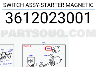 Hyundai / KIA 3612023001 SWITCH ASSY-STARTER MAGNETIC