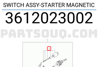 Hyundai / KIA 3612023002 SWITCH ASSY-STARTER MAGNETIC