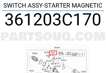 Hyundai / KIA 361203C170 SWITCH ASSY-STARTER MAGNETIC