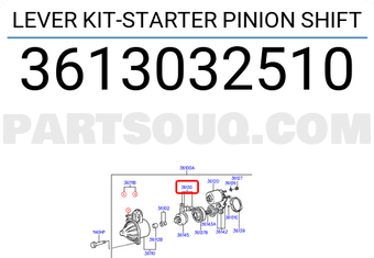 Hyundai / KIA 3613032510 LEVER KIT-STARTER PINION SHIFT