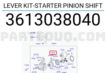 Hyundai / KIA 3613038040 LEVER KIT-STARTER PINION SHIFT
