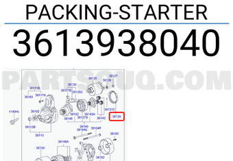 Hyundai / KIA 3613938040 PACKING-STARTER