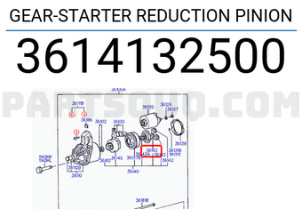 Hyundai / KIA 3614132500 GEAR-STARTER REDUCTION PINION