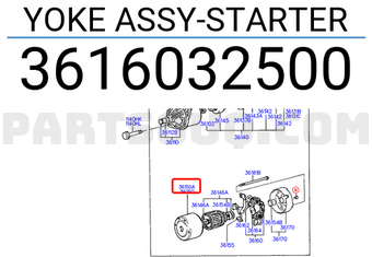 Hyundai / KIA 3616032500 YOKE ASSY-STARTER