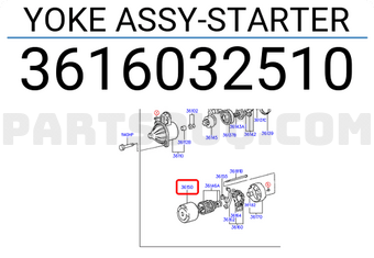 Hyundai / KIA 3616032510 YOKE ASSY-STARTER
