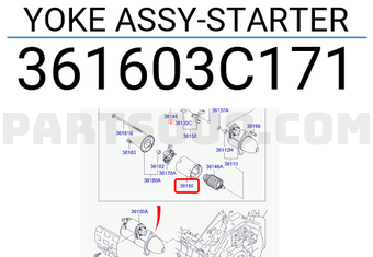 Hyundai / KIA 361603C171 YOKE ASSY-STARTER