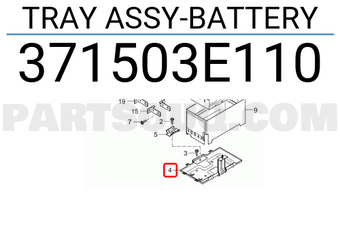 Hyundai / KIA 371503E110 TRAY ASSY-BATTERY