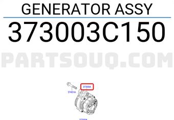 Hyundai / KIA 373003C150 GENERATOR ASSY