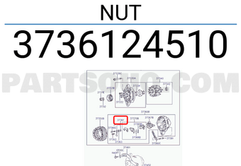 Hyundai / KIA 3736124510 NUT