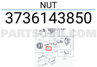 Hyundai / KIA 3736143850 NUT