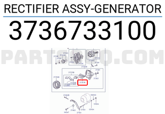 Hyundai / KIA 3736733100 RECTIFIER ASSY-GENERATOR