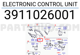 Hyundai / KIA 3911026001 ELECTRONIC CONTROL UNIT