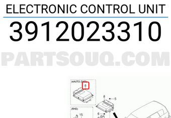 Hyundai / KIA 3912023310 ELECTRONIC CONTROL UNIT