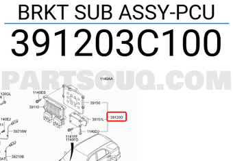 Hyundai / KIA 391203C100 BRKT SUB ASSY-PCU