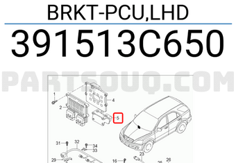 Hyundai / KIA 391513C650 BRKT-PCU,LHD