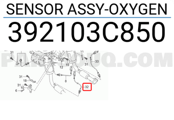 Hyundai / KIA 392103C850 SENSOR ASSY-OXYGEN