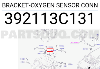 Hyundai / KIA 392113C131 BRACKET-OXYGEN SENSOR CONN