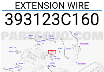 Hyundai / KIA 393123C160 EXTENSION WIRE