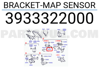 Hyundai / KIA 3933322000 BRACKET-MAP SENSOR
