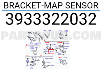 Hyundai / KIA 3933322032 BRACKET-MAP SENSOR