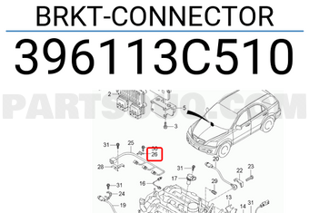 Hyundai / KIA 396113C510 BRKT-CONNECTOR