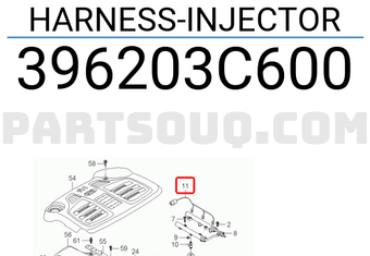 Hyundai / KIA 396203C600 HARNESS-INJECTOR