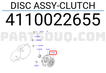 Hyundai / KIA 4110022655 DISC ASSY-CLUTCH