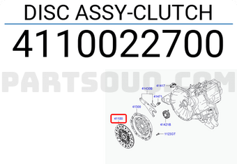 Hyundai / KIA 4110022700 DISC ASSY-CLUTCH