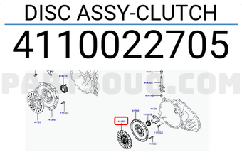 Hyundai / KIA 4110022705 DISC ASSY-CLUTCH