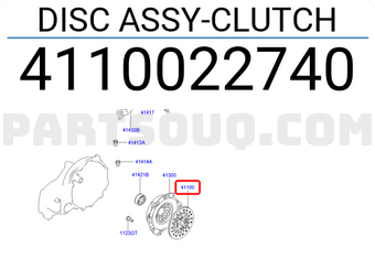 Hyundai / KIA 4110022740 DISC ASSY-CLUTCH