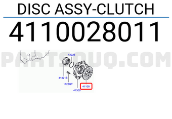 Hyundai / KIA 4110028011 DISC ASSY-CLUTCH