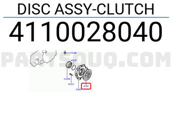 Hyundai / KIA 4110028040 DISC ASSY-CLUTCH