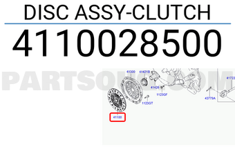 Hyundai / KIA 4110028500 DISC ASSY-CLUTCH
